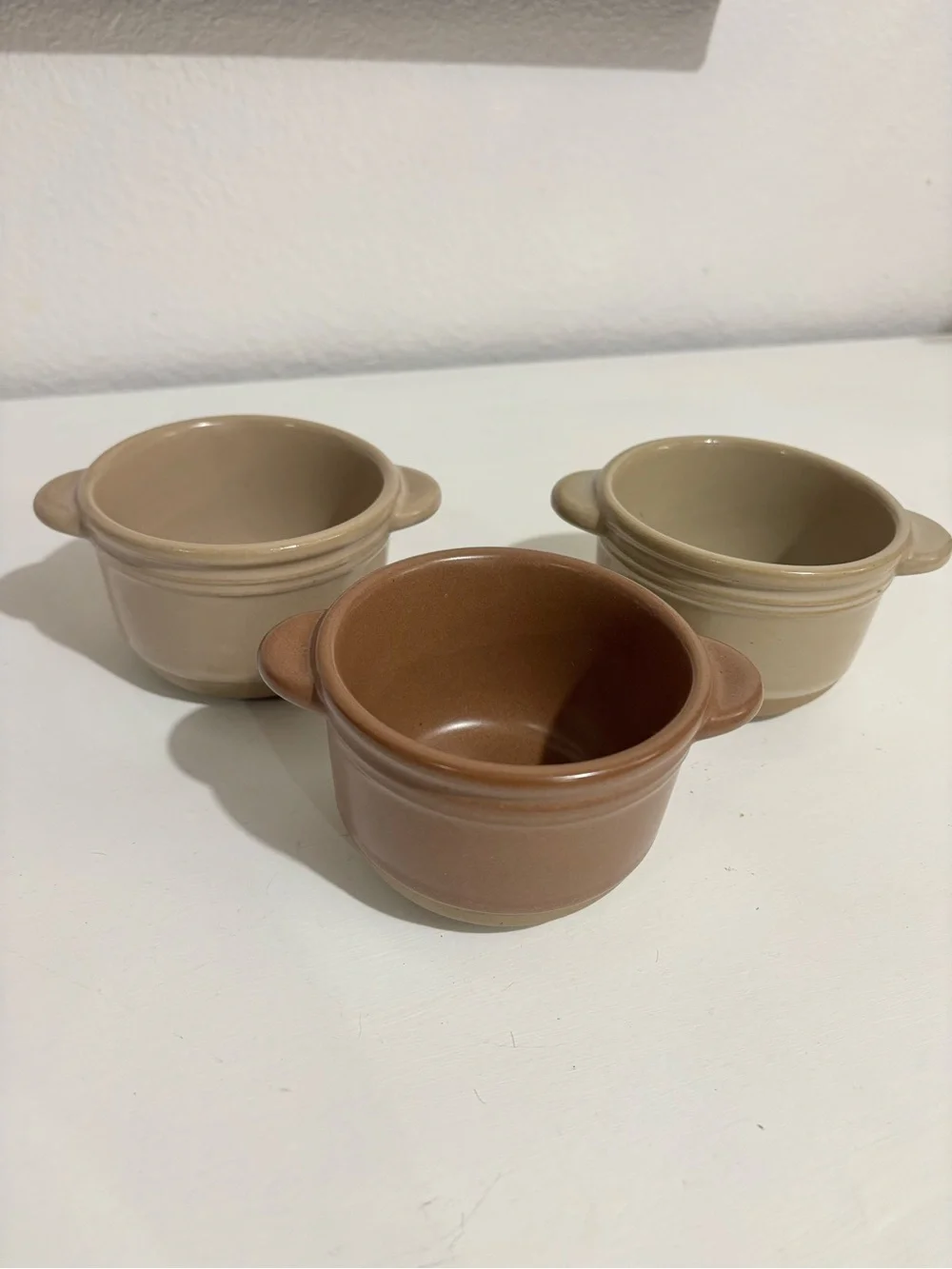 Hearth & Hand Magnolia Brown and Tan Little Stoneware Dishes Set of 3